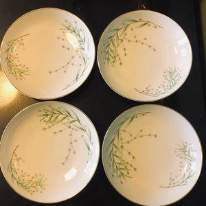 4 Vintage Edelstein China Bavaria Dixi 7 1/2" Soup/Salad Bowls Made In Germany